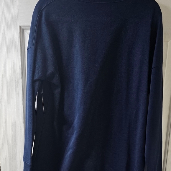 Reebok Navy Sweatshirt with Tie L - Picture 2 of 7